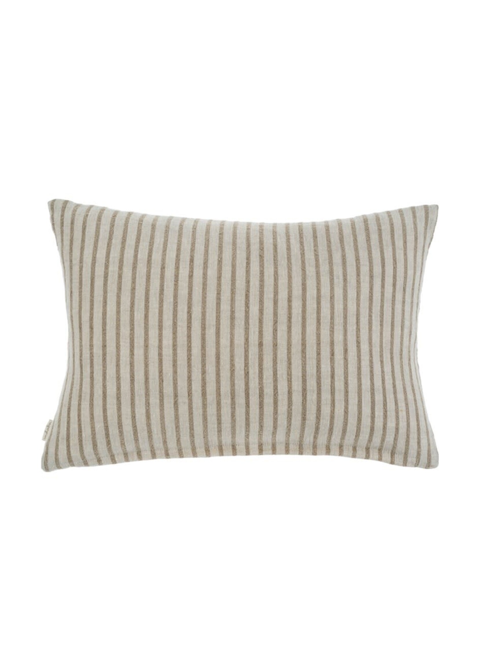 Indaba 16x24 Pinstripe Linen Pillow, Natural