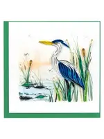 Quilling Cards Quilled Great Blue Heron Greeting Card