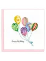 Quilling Cards Colorful Balloon Bunch Greeting Card
