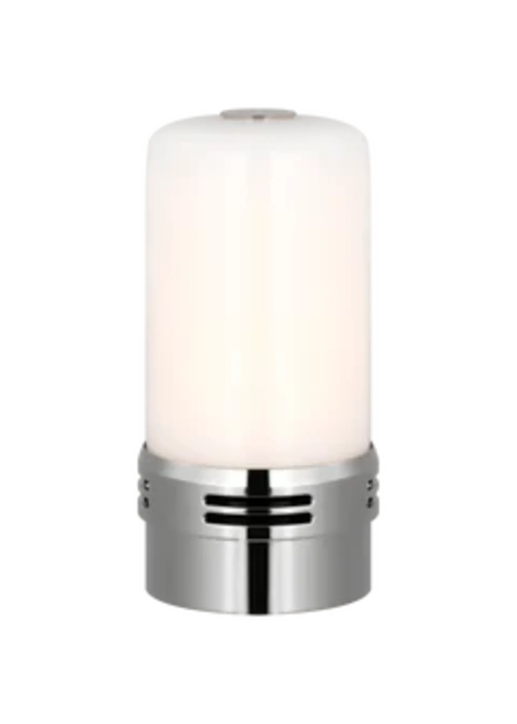 Visual Comfort & Co. 4" 250Lumen R45 Rechargeable Module in Nickel with White Glass