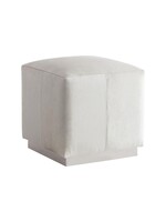 Bernhardt Furniture Intl Aspen Leather Ottoman, (GrF)