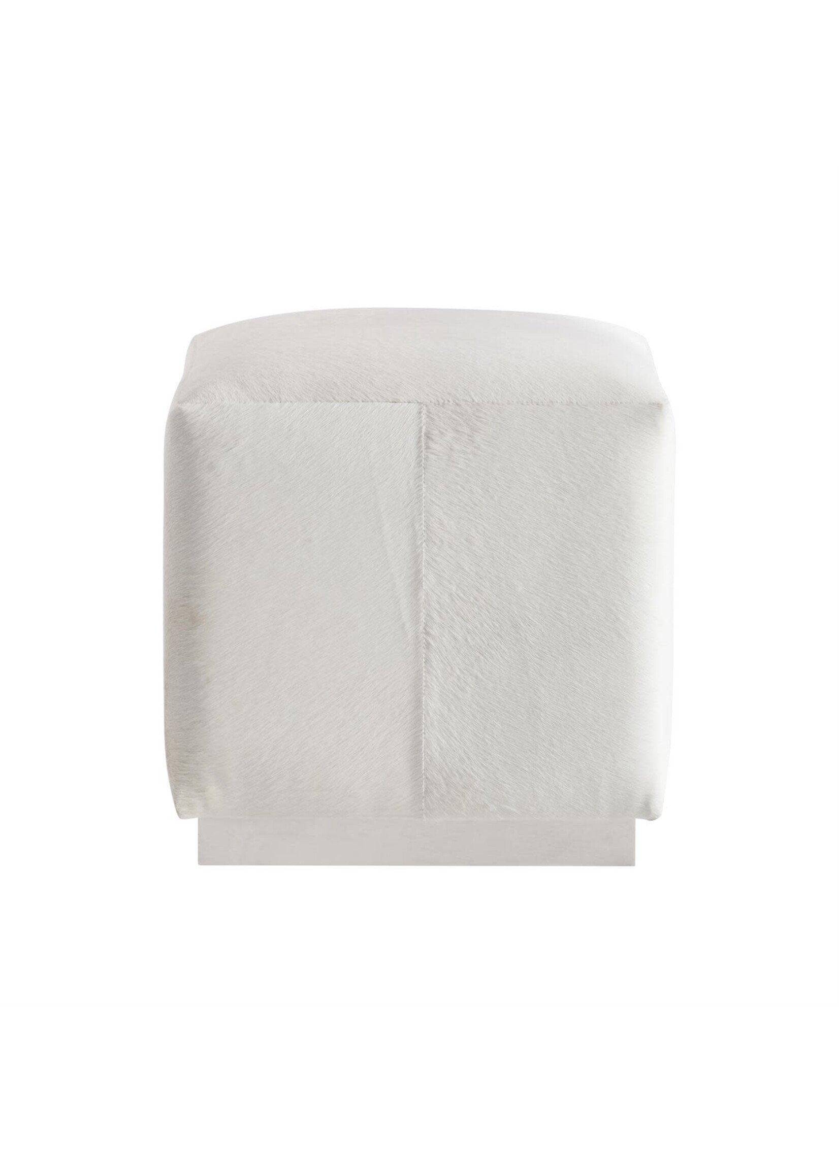 Bernhardt Furniture Intl Aspen Leather Ottoman, (GrF)