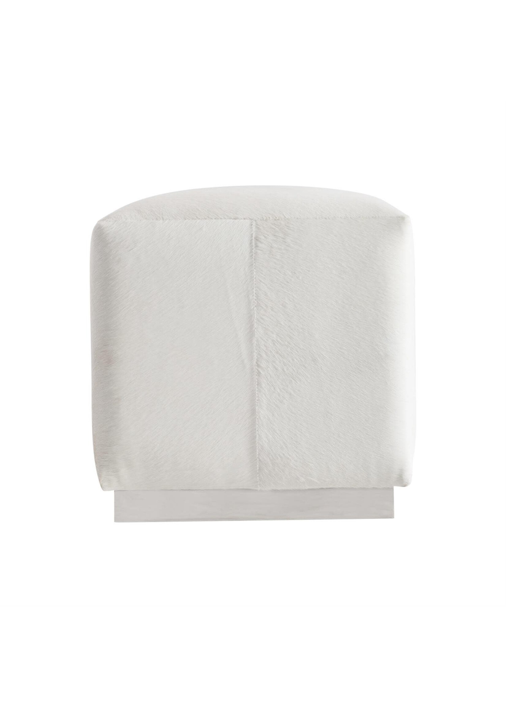 Bernhardt Furniture Intl Aspen Leather Ottoman, (GrF)