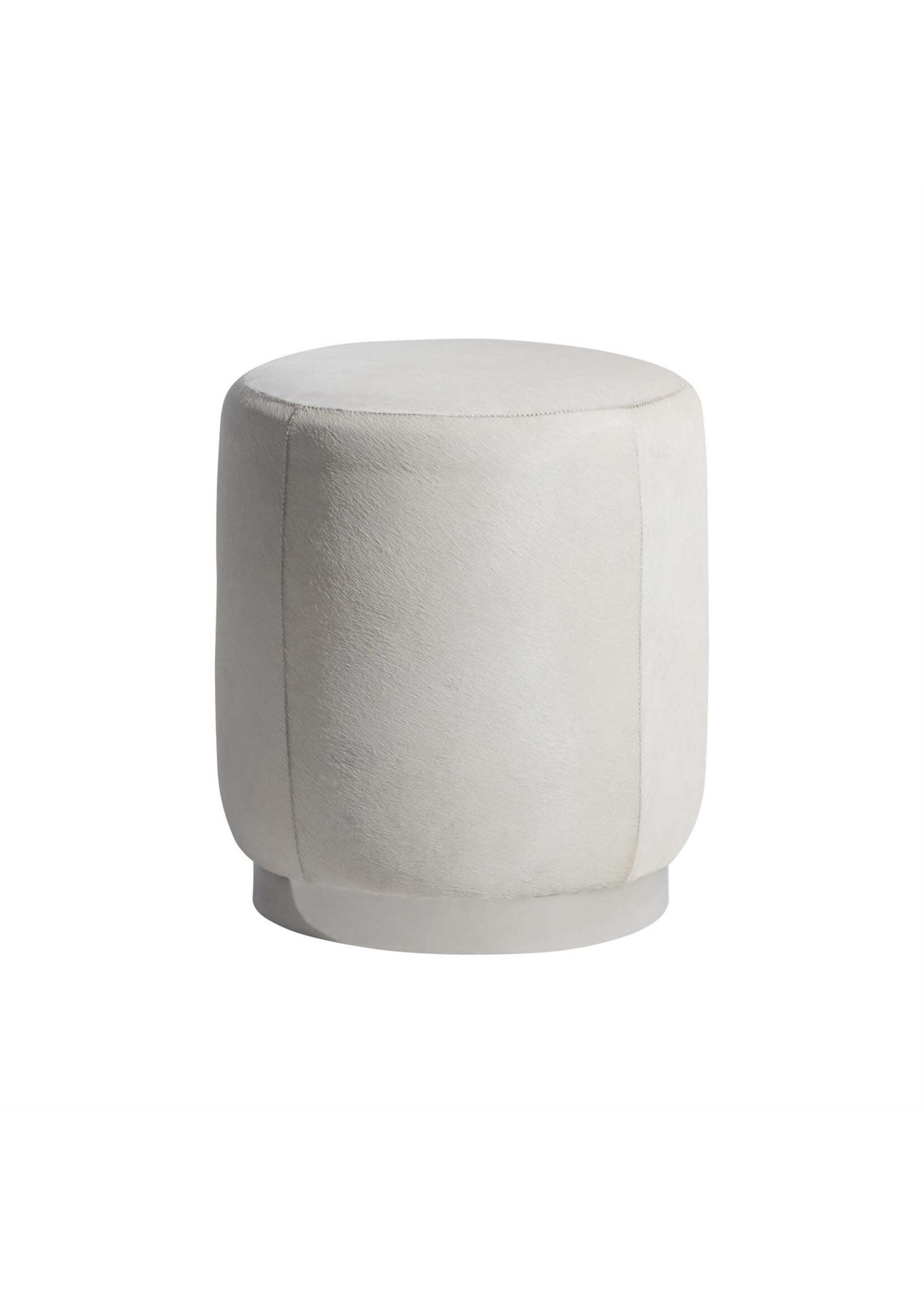 Bernhardt Furniture Intl Ash Leather Ottoman, (GrF)