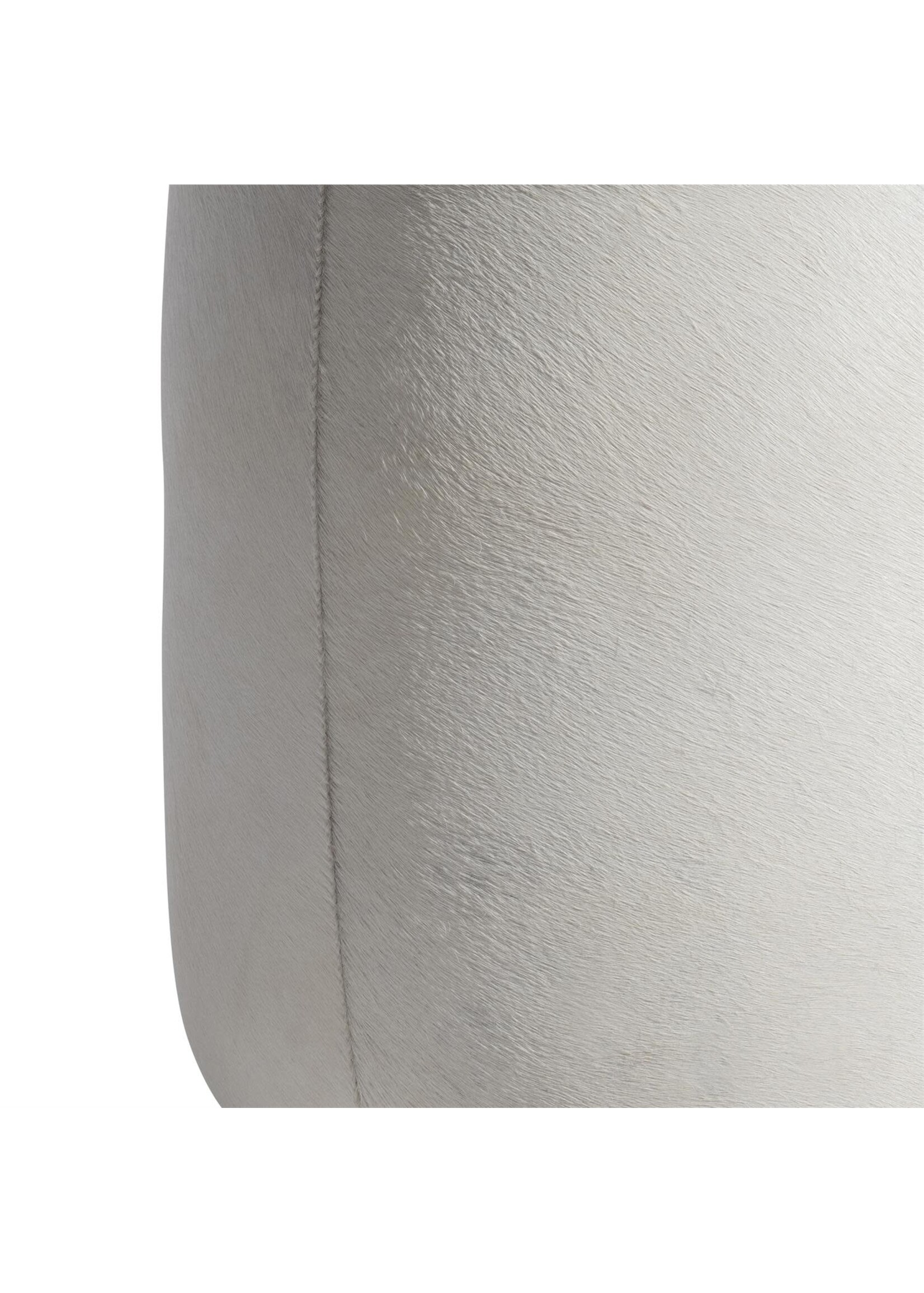 Bernhardt Furniture Intl Ash Leather Ottoman, (GrF)
