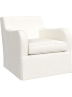 Lee Industries C6233-01SW Slipcovered Swivel Chair, Ollie Sky(grNN) Memory Down Pkg