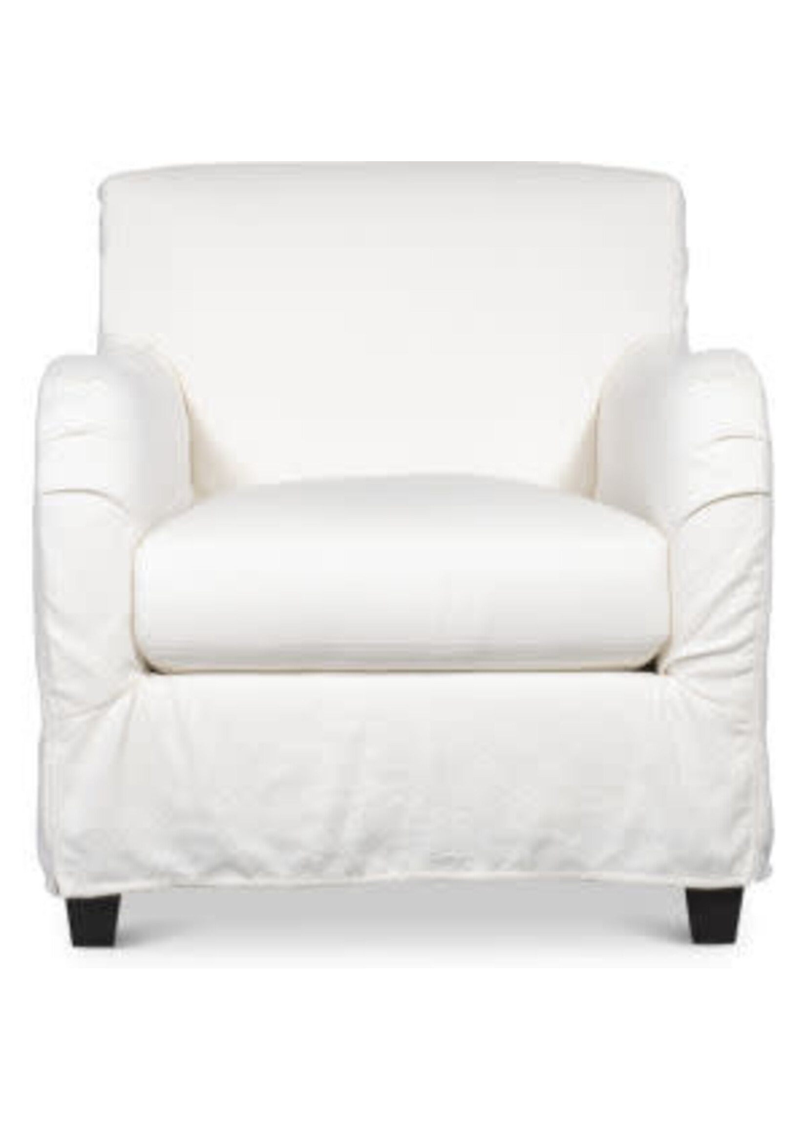 Lee Industries C6233-01SW Slipcovered Swivel Chair, Ollie Sky(grNN) Memory Down Pkg