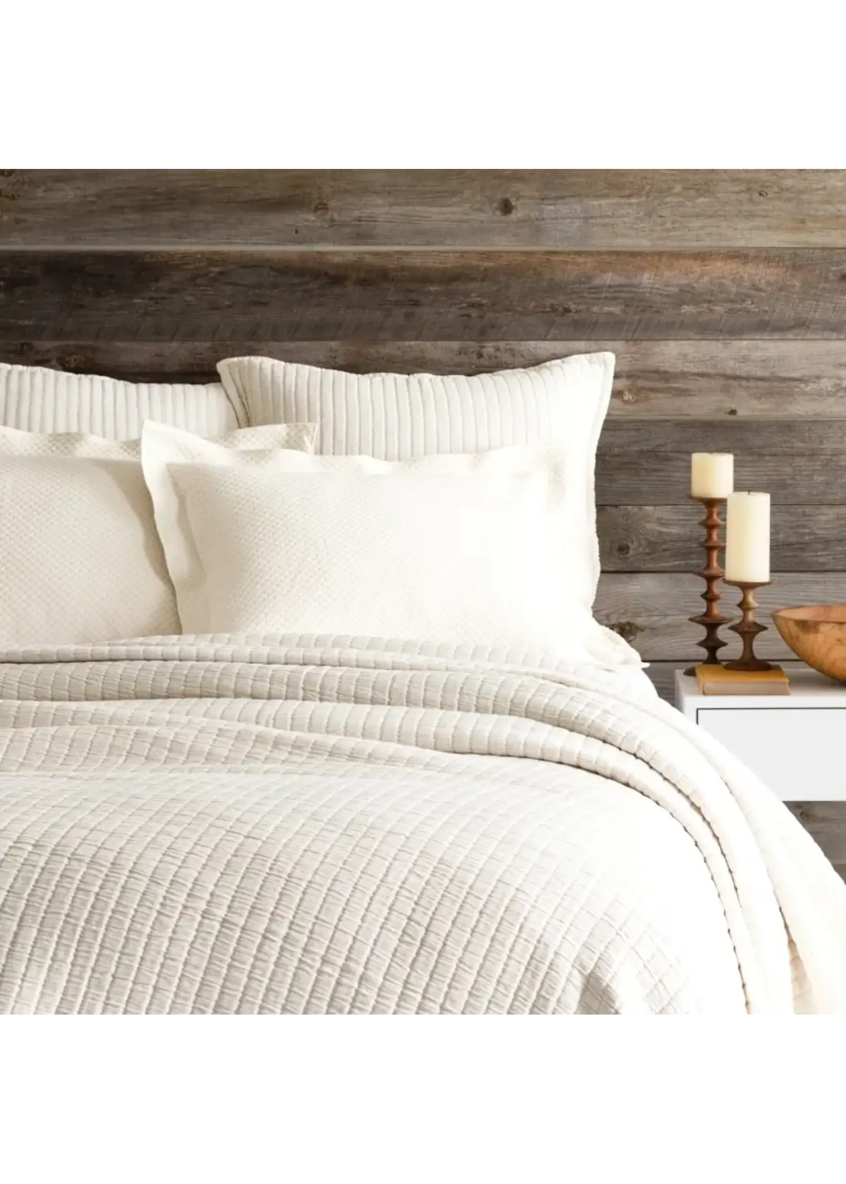 Pine Cone Hill Boyfriend Ivory King Coverlet