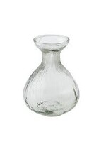 Ribbed Glass Bud Vase