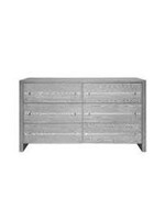 Worlds Away Luke Grey Dresser 6 Drawer