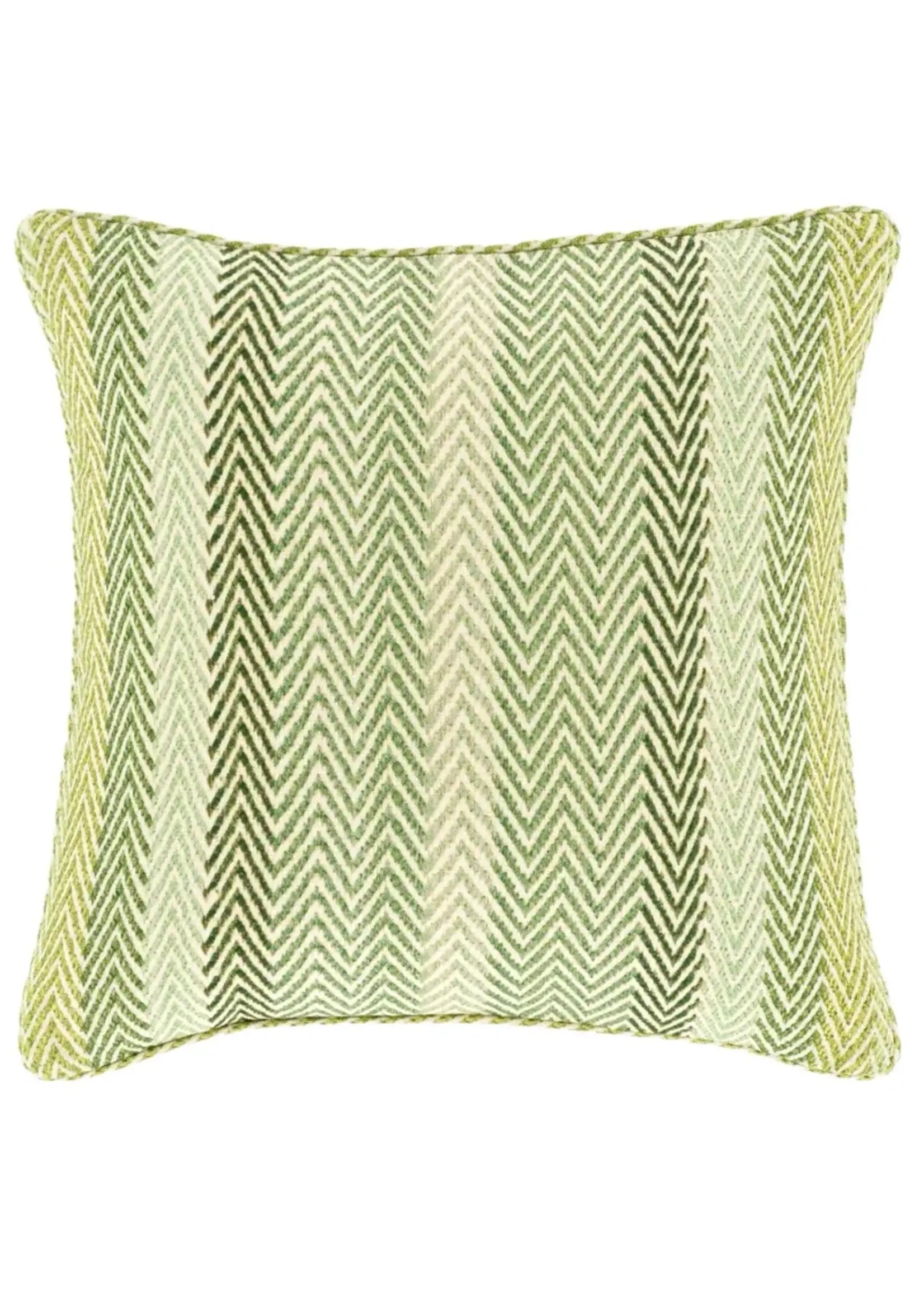 Pine Cone Hill Nip Tuk Linen Green/Ivory Decorative Pillow 20"
