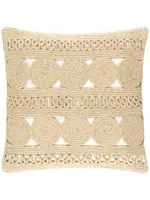 Pine Cone Hill Round Turn Natural Indoor/Outdoor Decorative Pillow 20"