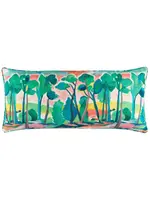 Pine Cone Hill Treescape Multi Indoor/Outdoor Decorative Pillow 15" Lumbar