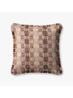 Loloi 22x22 Decorative Pillow, Orange/Multi