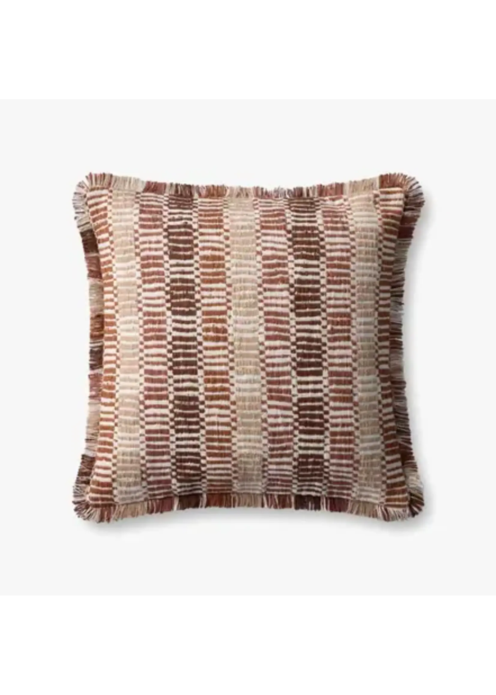 Loloi 22x22 Decorative Pillow, Orange/Multi