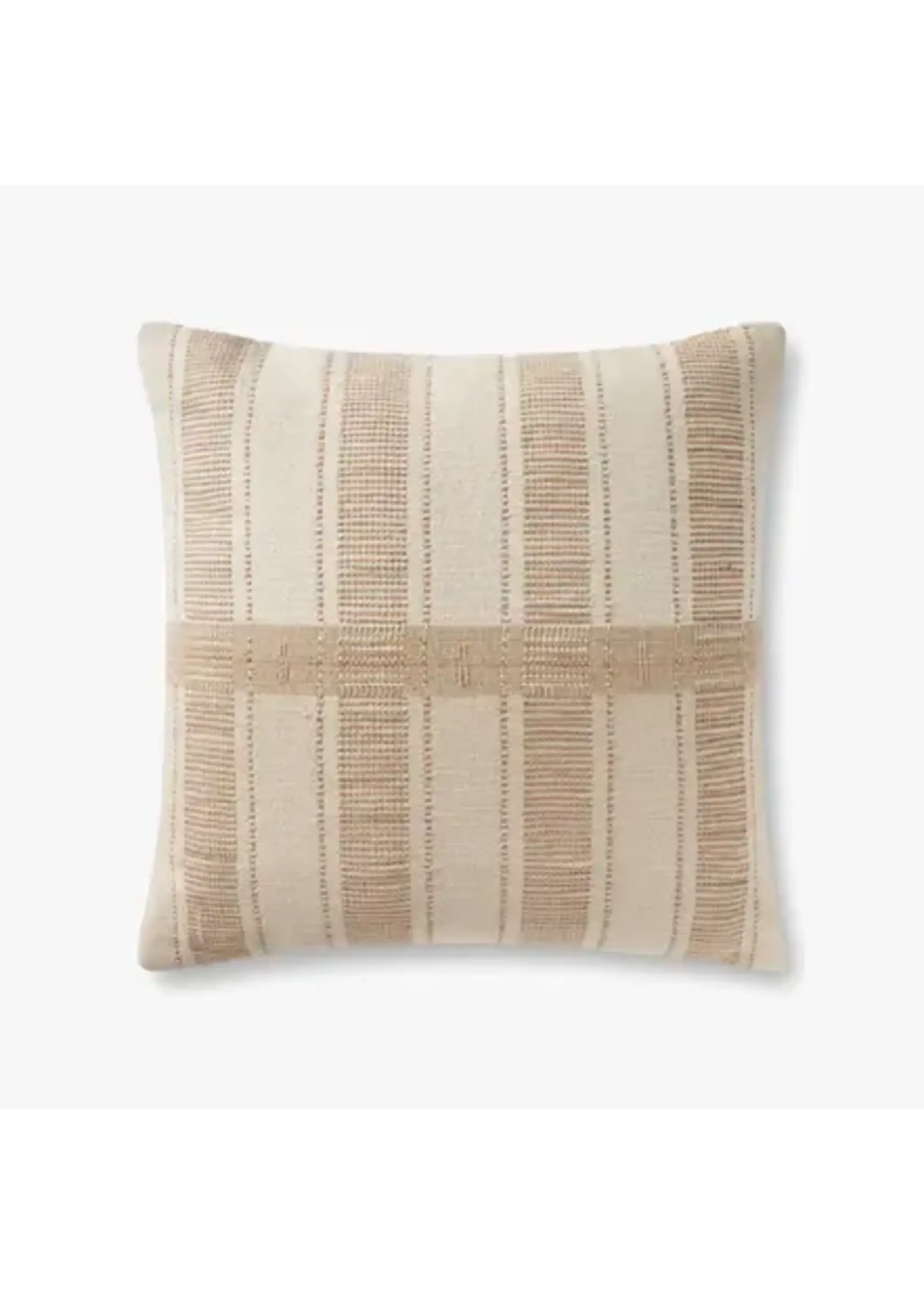 Loloi Carmel 22x22 Decorative Pillow, Cream/Multi