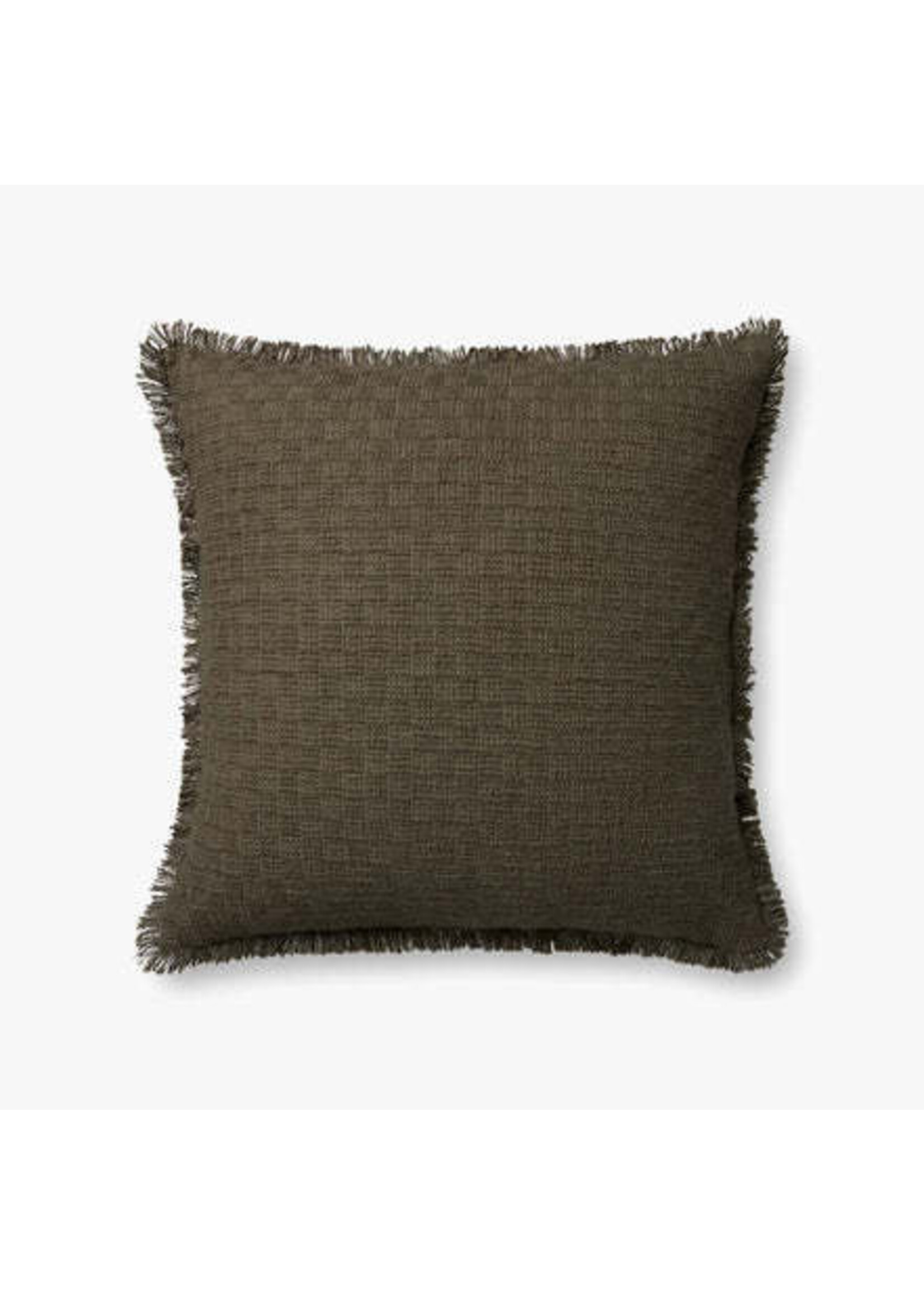 Loloi Meadowlark 22x22 Decorative Pillow, Dark Green