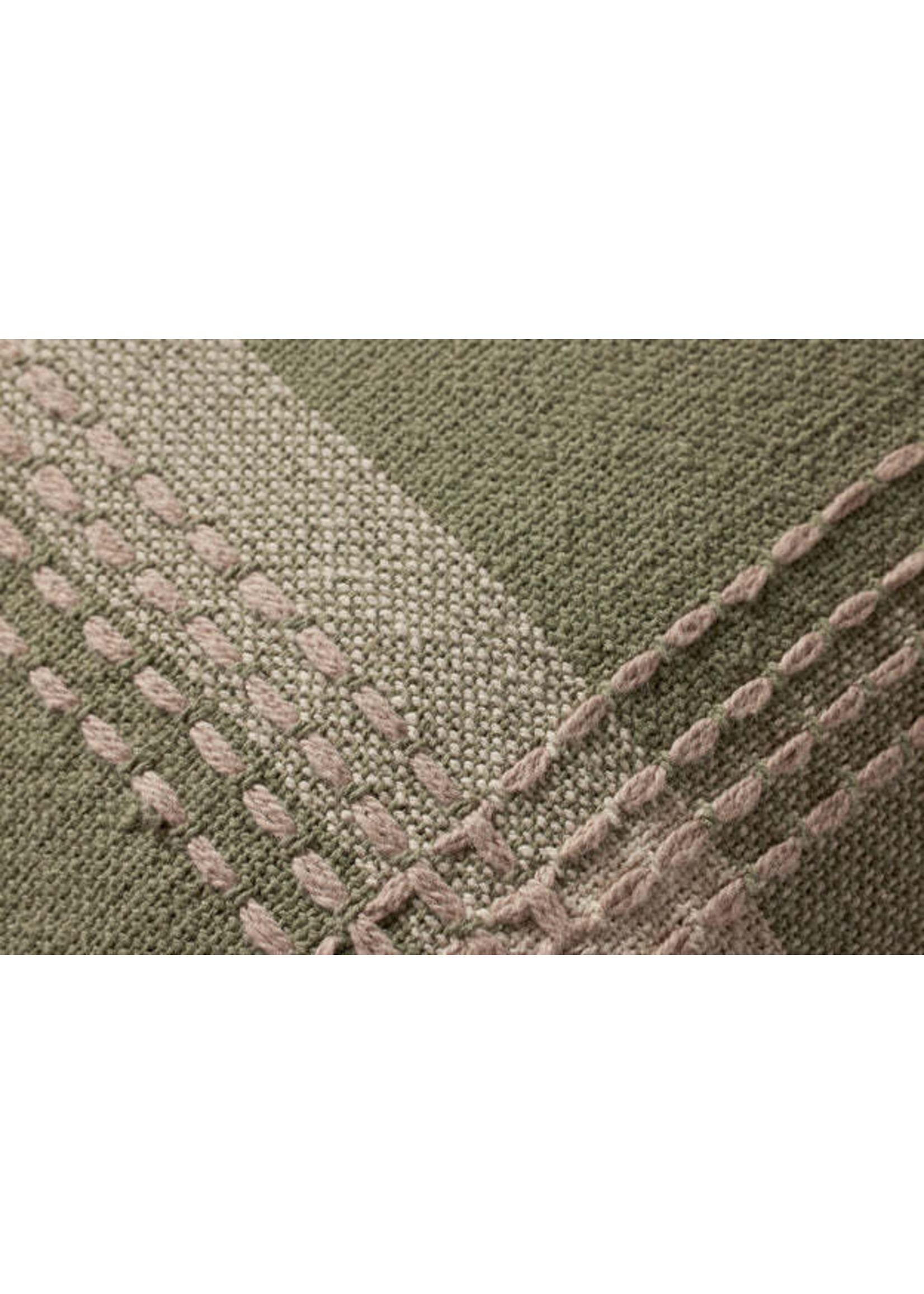 Loloi 18x18 Decorative Pillow, Green/Multi