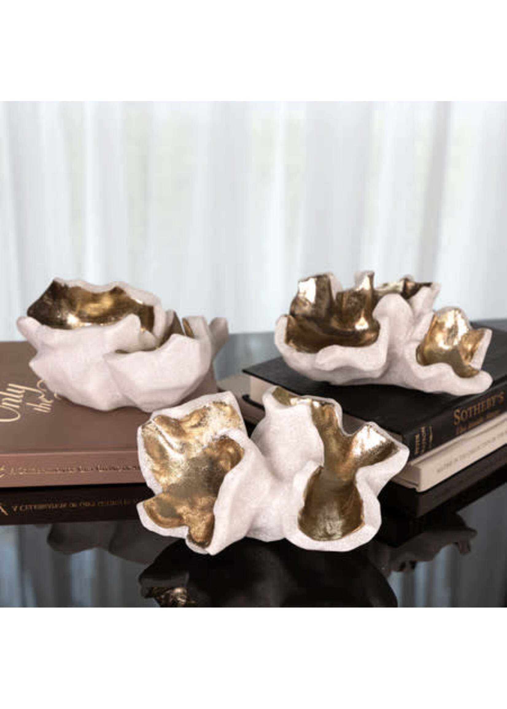 Kavana Decor Popcorn Sculptures, Set 3 (7x5x3.5)