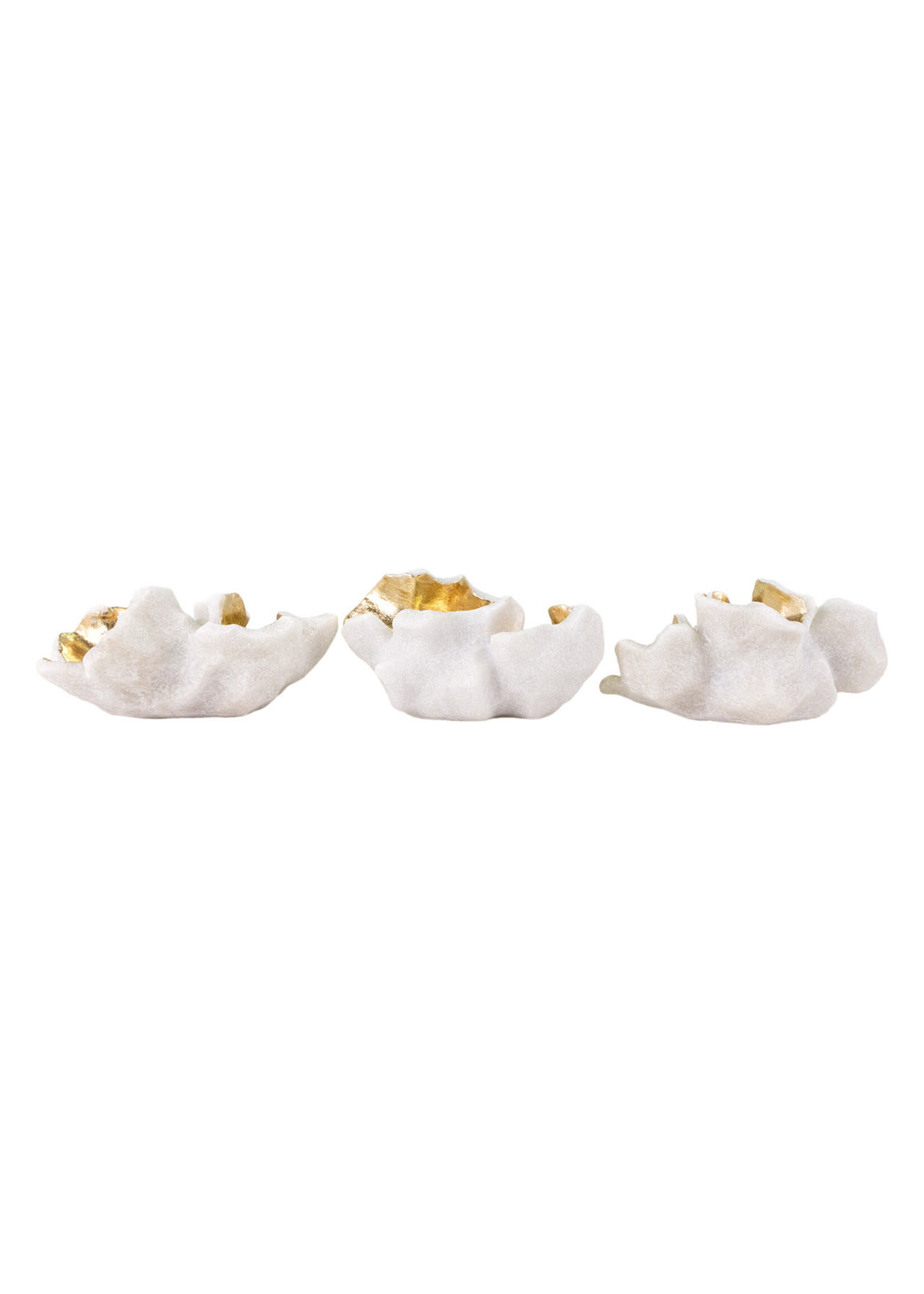 Kavana Decor Popcorn Sculptures, Set 3 (7x5x3.5)