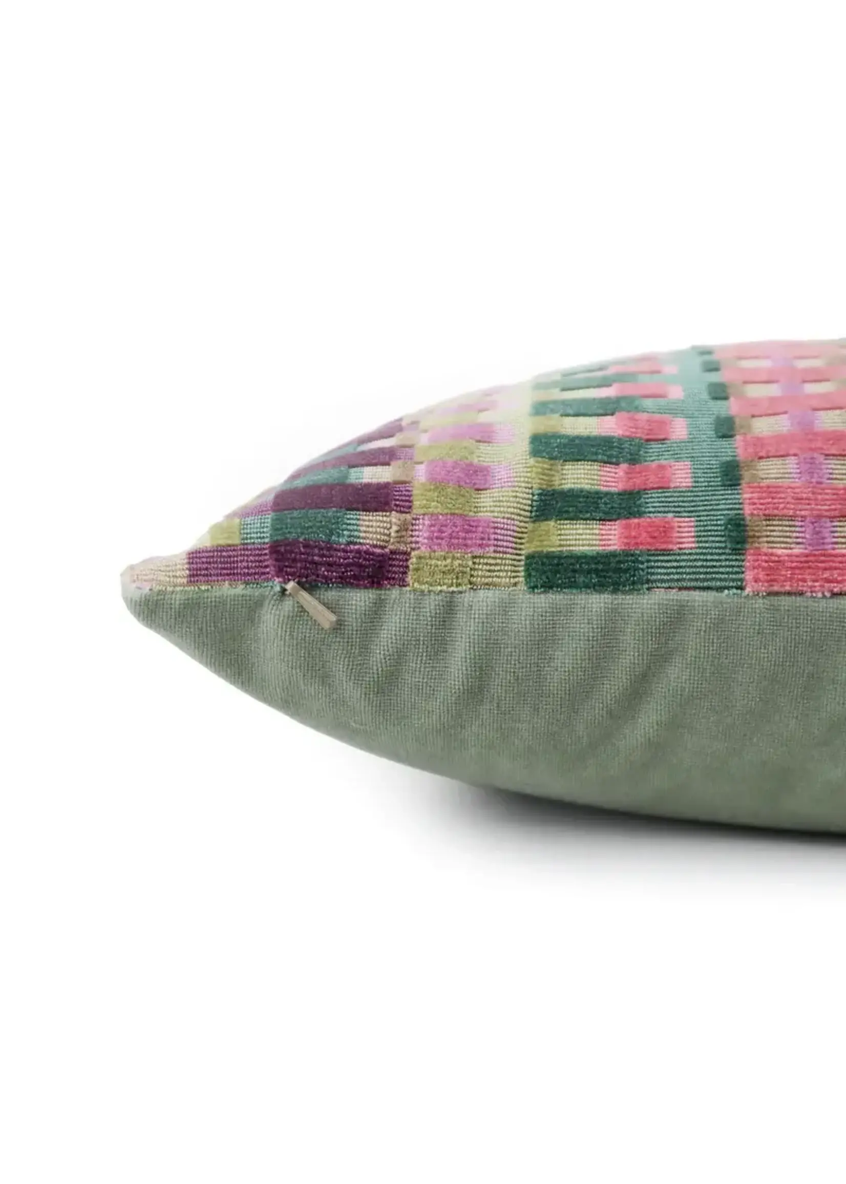 Piper Collection Elliot Plum 14x20 Pillow-Shades of Greens, Pinks, and Purples