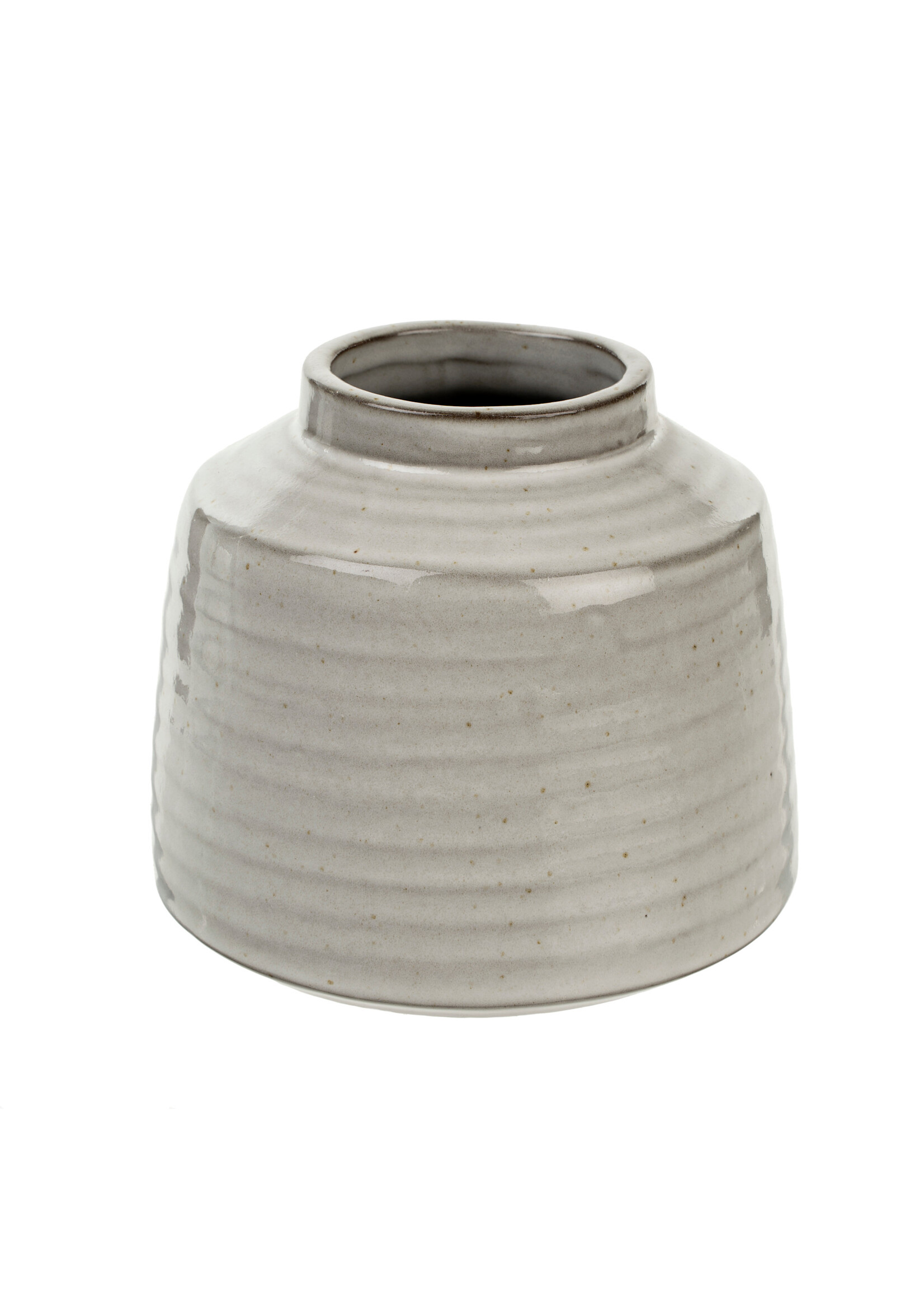 Indaba Poplar Vase L, White