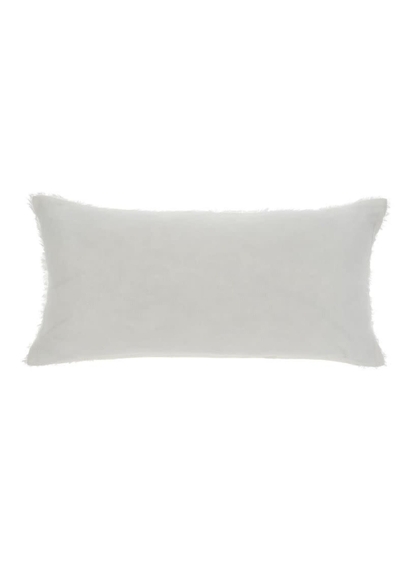 Indaba 14x31 Lina Linen Pillow, Ivory