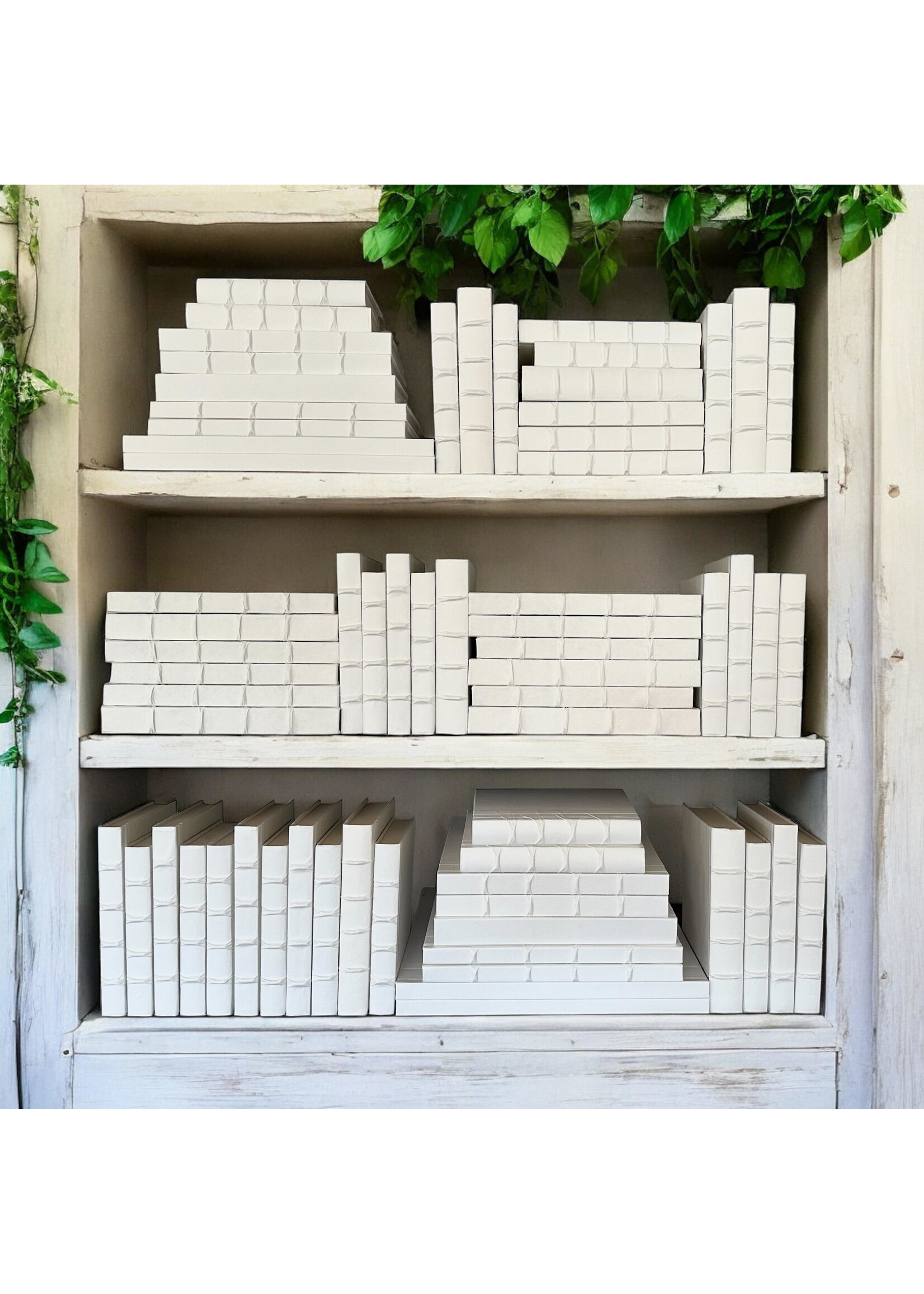 E. Lawrence, LTD 8.5"-9.5" White Decorative Book