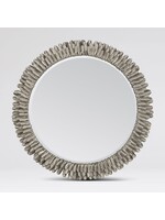 Made Goods Adem 24" Round Tarnished Steel Mirror