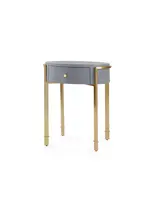 Bungalow Five/Villa and House Bodrum Side Table - Winter Grey