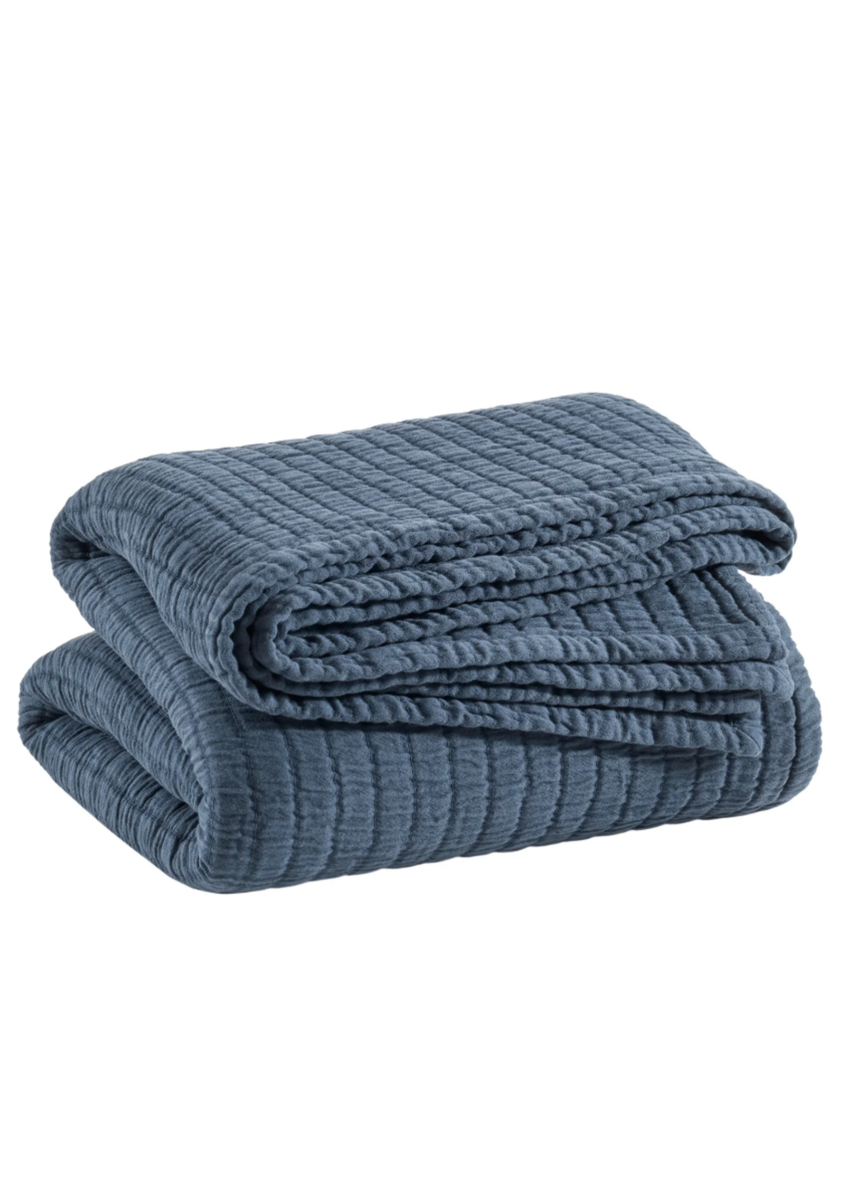 Pine Cone Hill Boyfriend Matelasse Ink King Coverlet