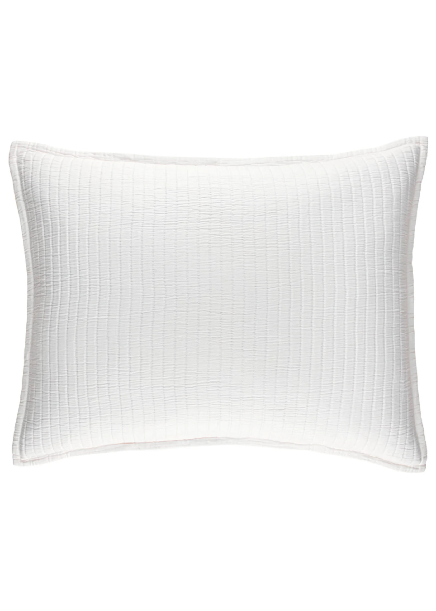 Annie Selke Boyfriend Matelasse White Dutch Euro Sham