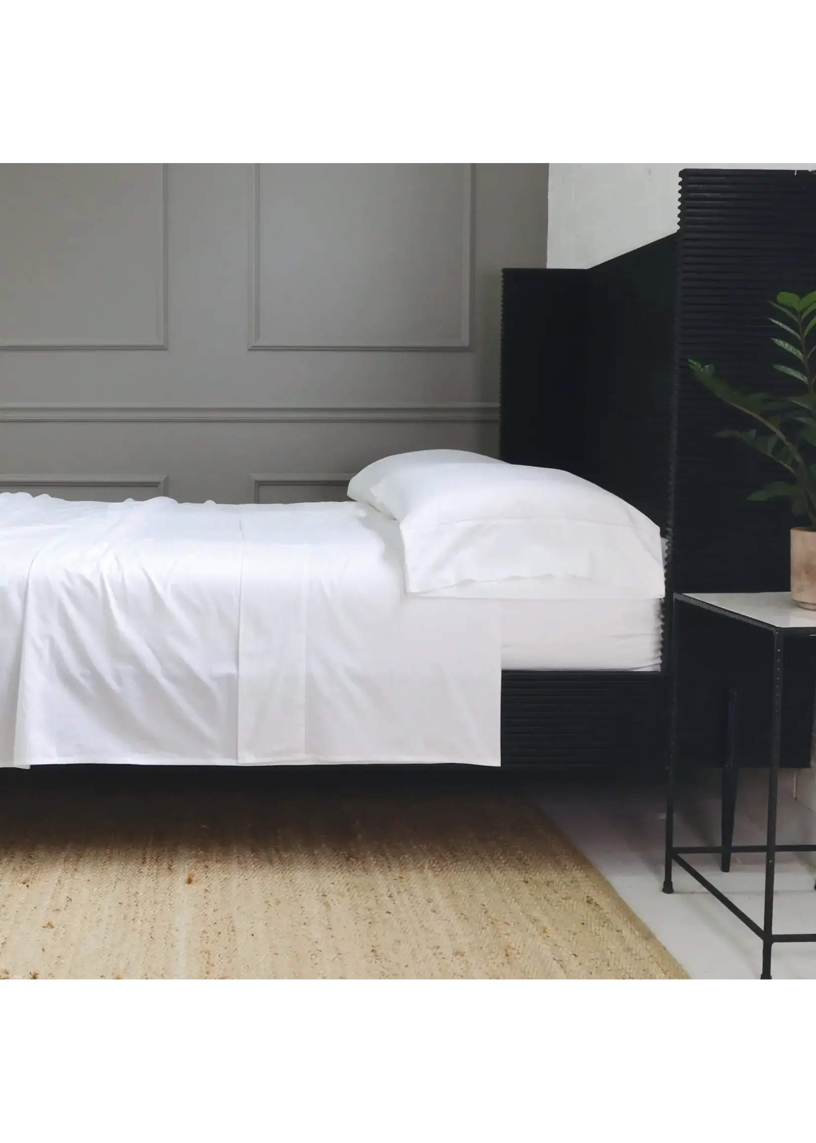 Pom Pom at Home Como Cotton Sateen Sheet Set White King