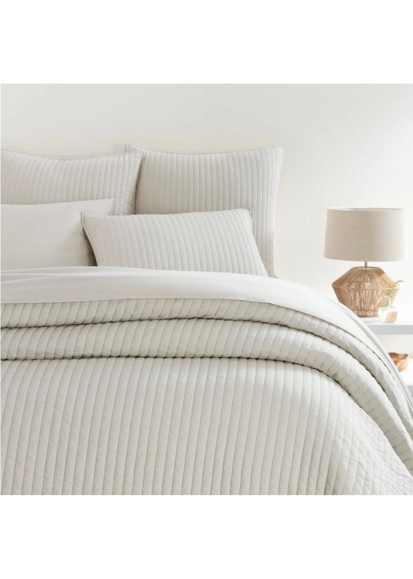 Annie Selke Cozy Cotton Natural Quilt - Twin