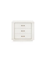 Bungalow Five/Villa and House Ethan 3-Drawer End Table, Sand White
