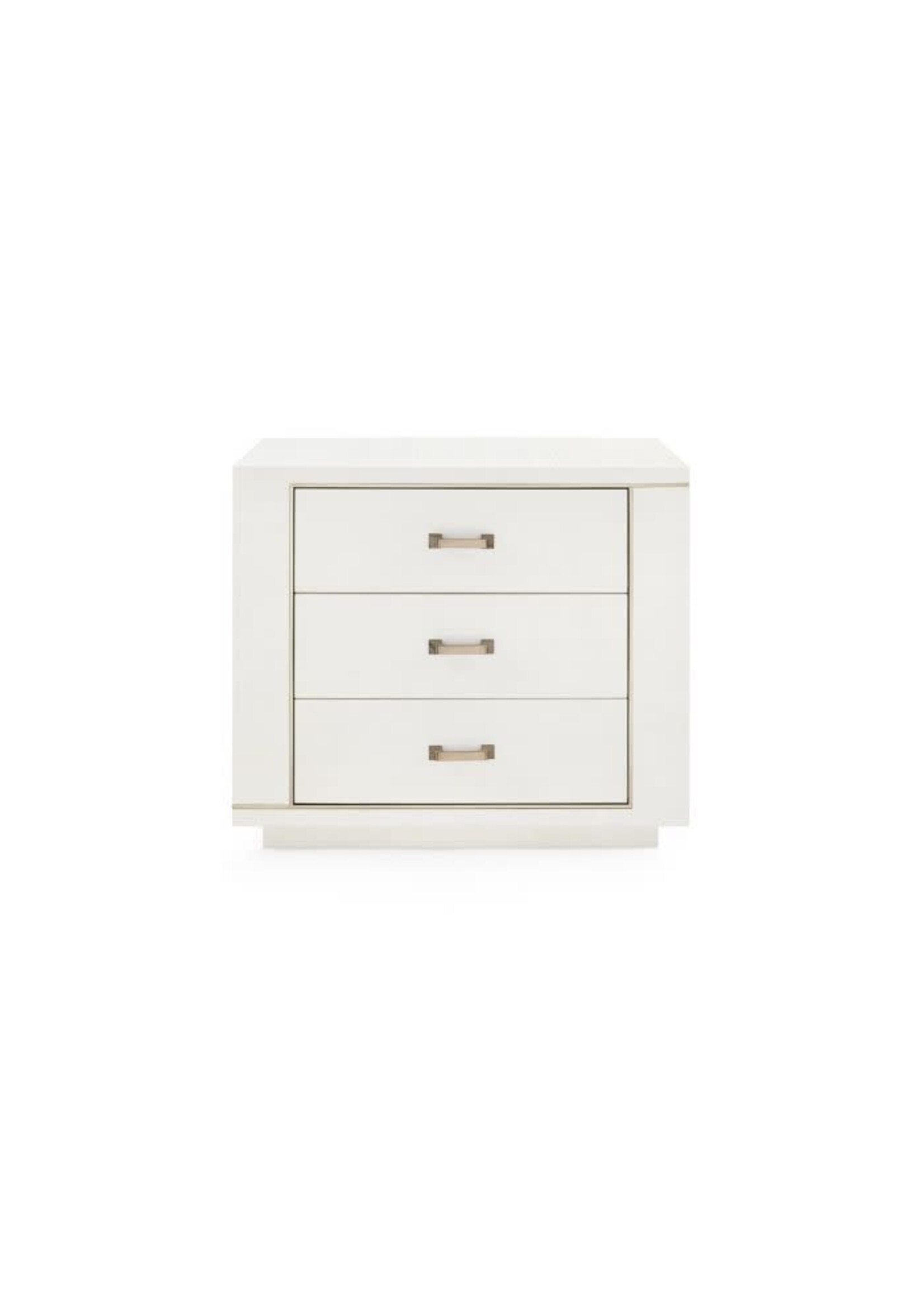 Bungalow Five/Villa and House Ethan 3-Drawer End Table, Sand White