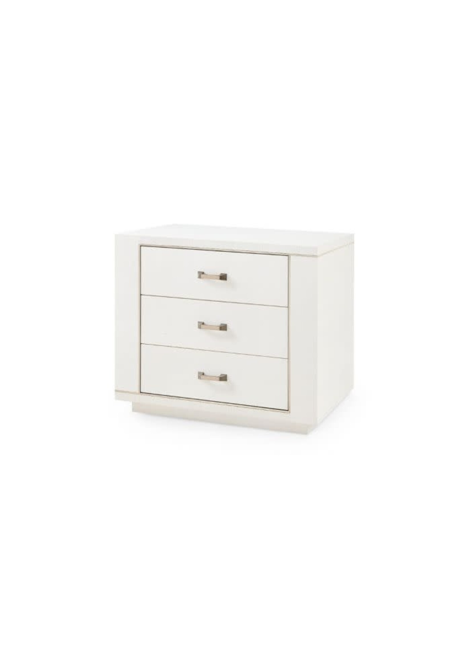 Bungalow Five/Villa and House Ethan 3-Drawer End Table, Sand White