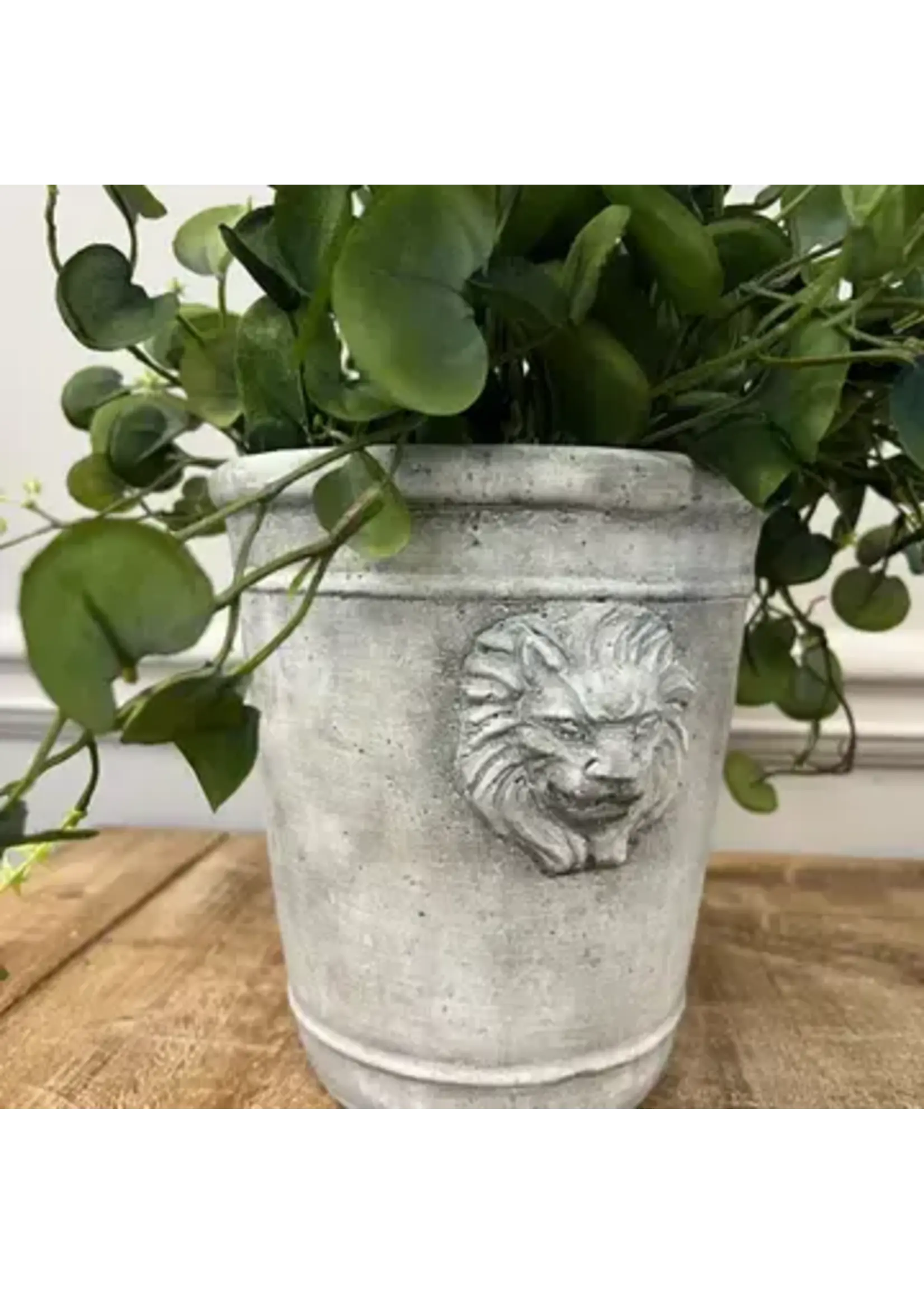 Vagabond Vintage Cement Lion Planter, Large