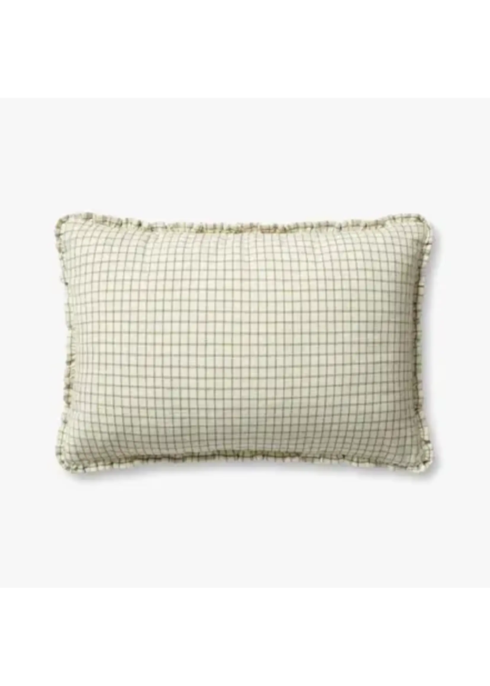 Loloi 16x26 PCJ0012 Decorative Pillow, Ivory/Moss
