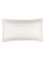 Pine Cone Hill Lush Linen White Puff Sham Dutch Euro