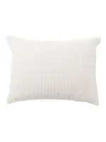 Pom Pom at Home Vancouver Big Pillow w/ Insert, Cream 28x36