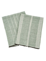Indaba Pinstripe Linen Tea Towels, Set/2
