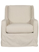Vanguard Furniture Josie Slipcovered Muslin Swivel Chair, Tiki Natural Slipcover
