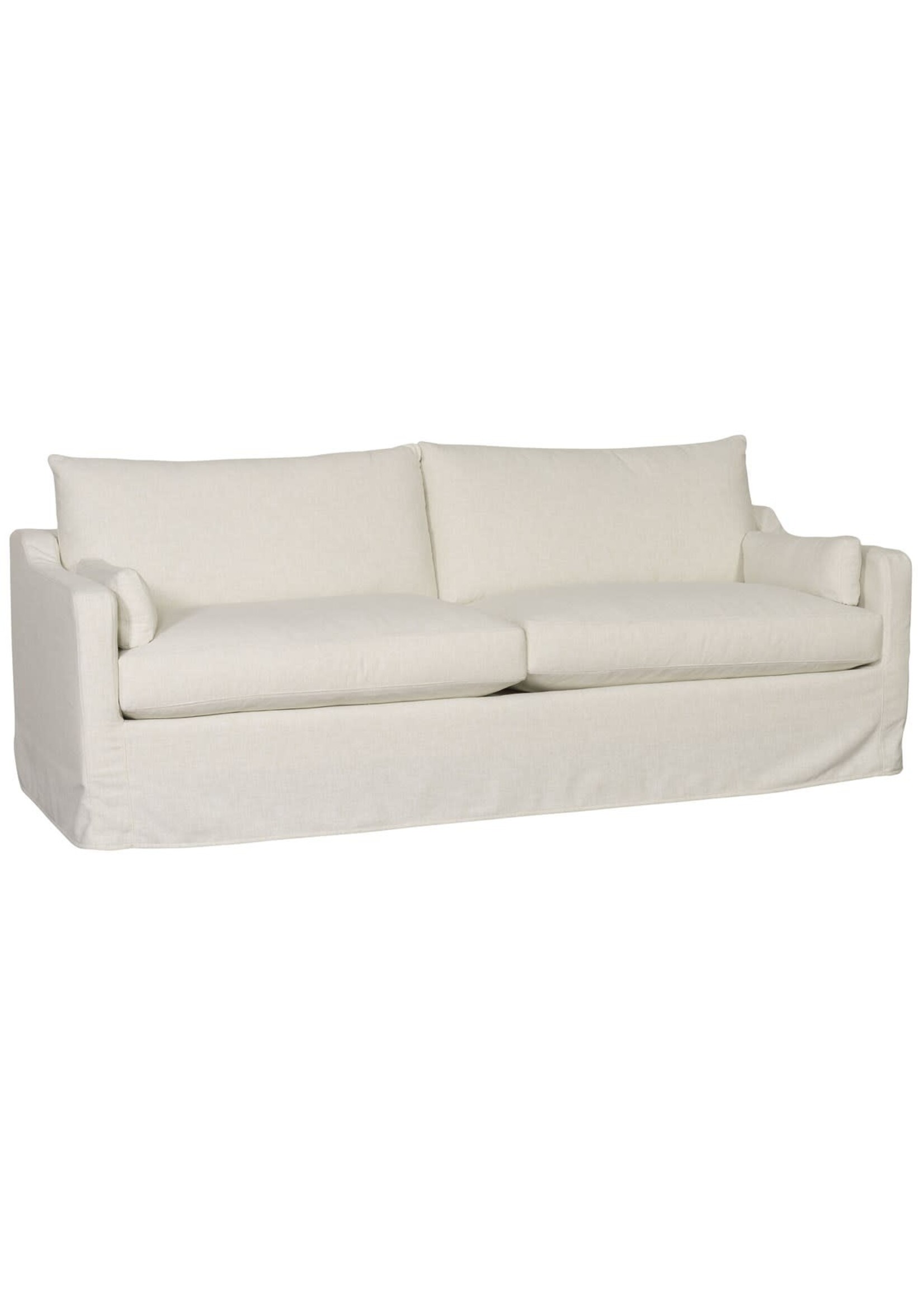 Vanguard Furniture Thea Two Seat Slipcovered Muslin Sofa, Tideway Linen Slipcover