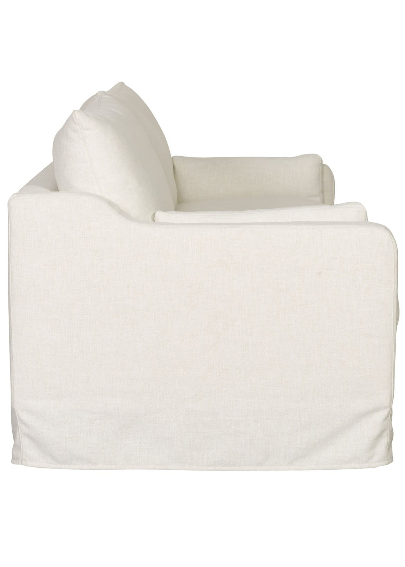 Vanguard Furniture Thea Two Seat Slipcovered Muslin Sofa, Tideway Linen Slipcover