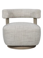 Vanguard Furniture Daydream Stocked Swivel Chair, Reynolds Linen Fabric Almond