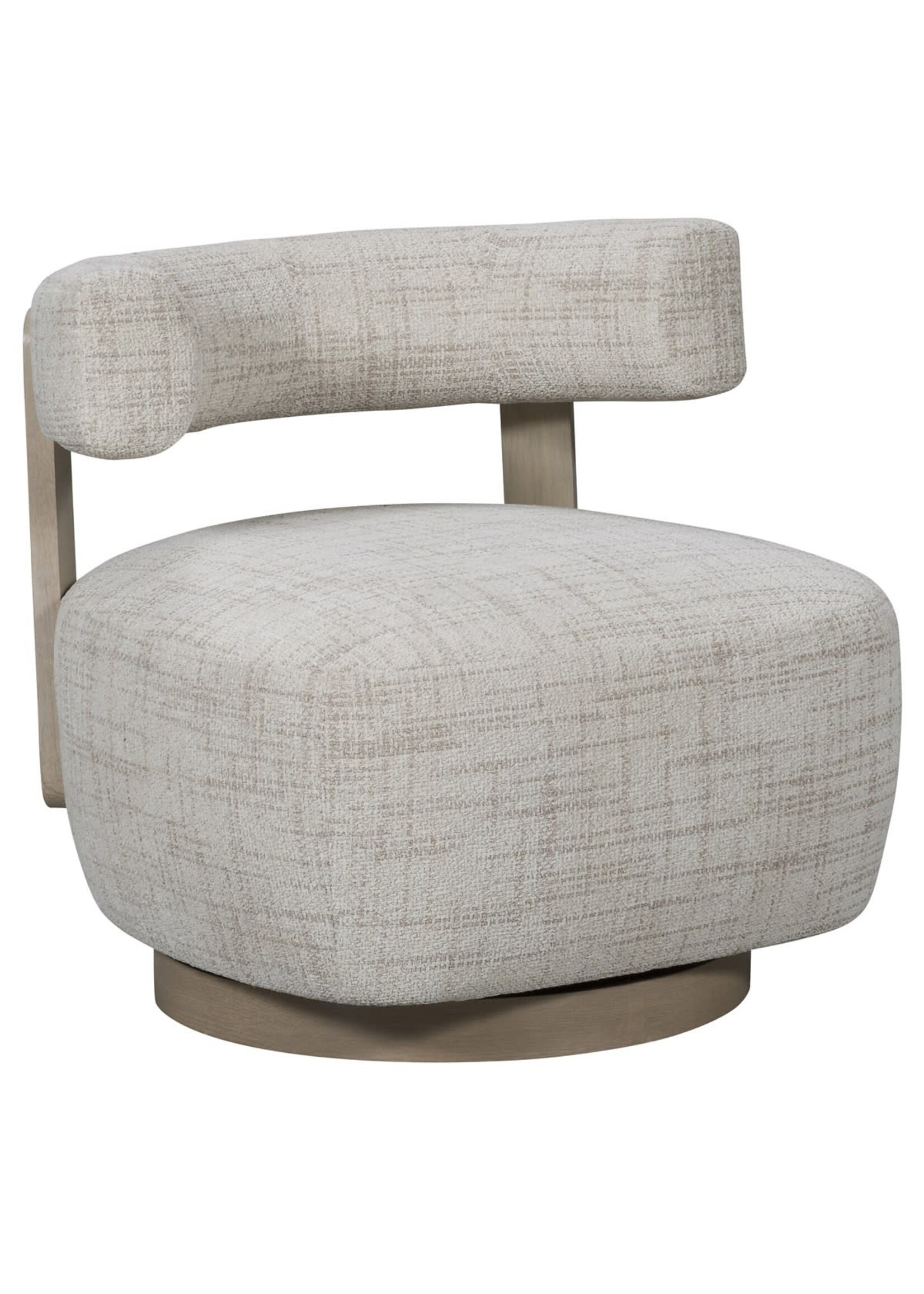 Vanguard Furniture Daydream Stocked Swivel Chair, Reynolds Linen Fabric Almond