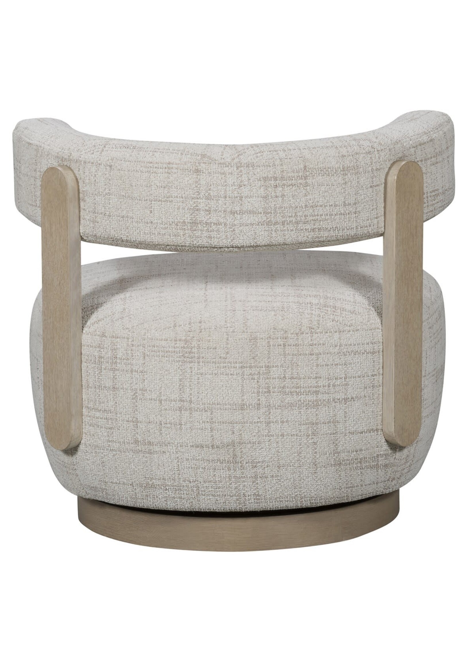 Vanguard Furniture Daydream Stocked Swivel Chair, Reynolds Linen Fabric Almond