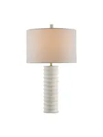Currey & Company Snowdrop White Table Lamp