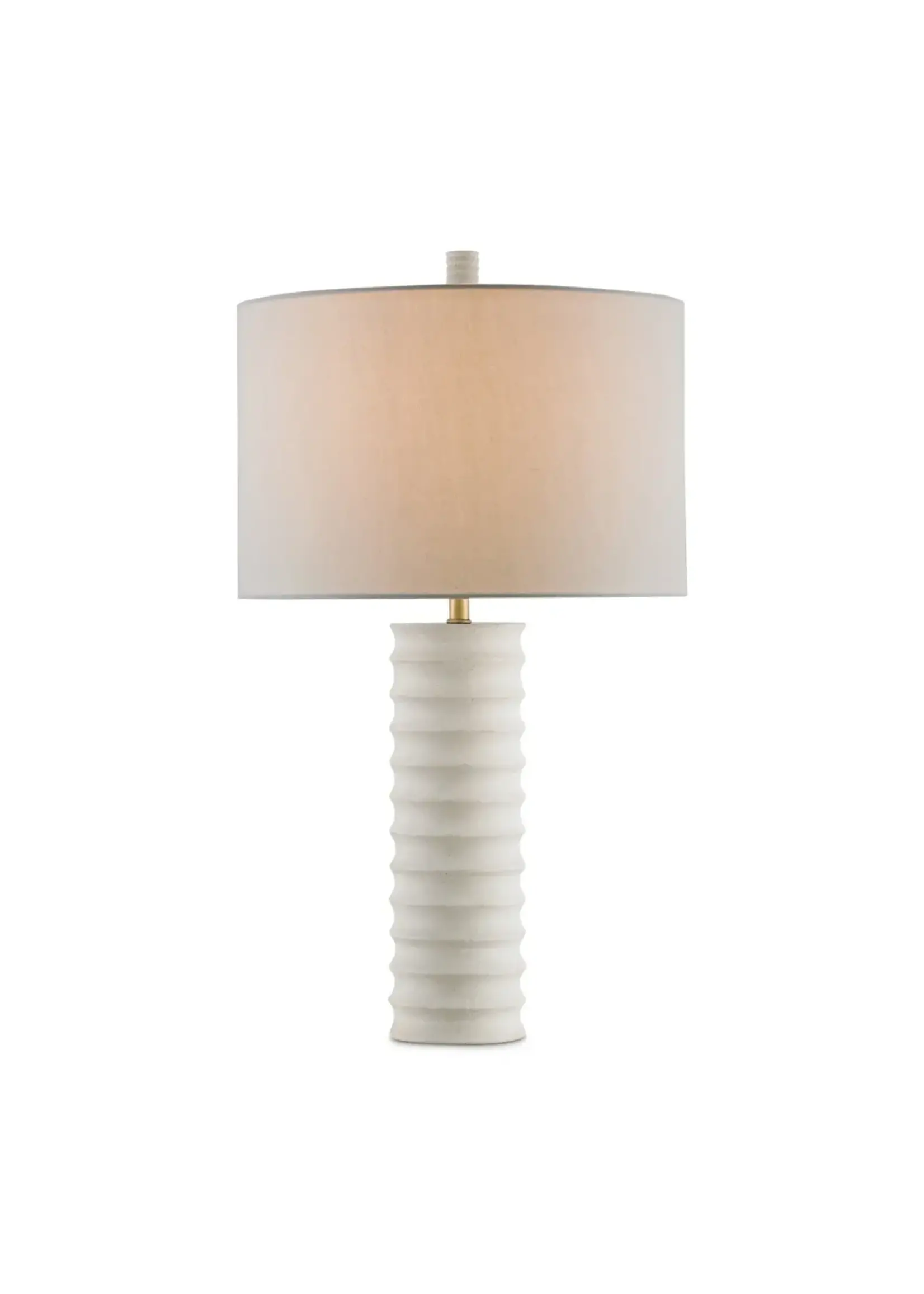 Currey & Company Snowdrop White Table Lamp